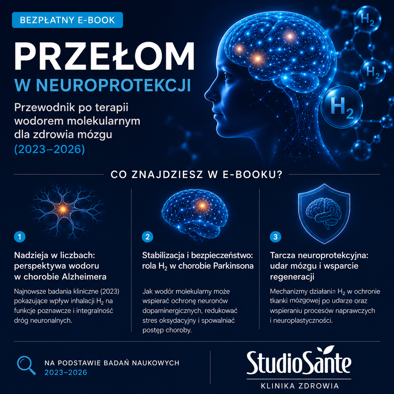 Ebook o wpływie wodoru molekularnego na mózg