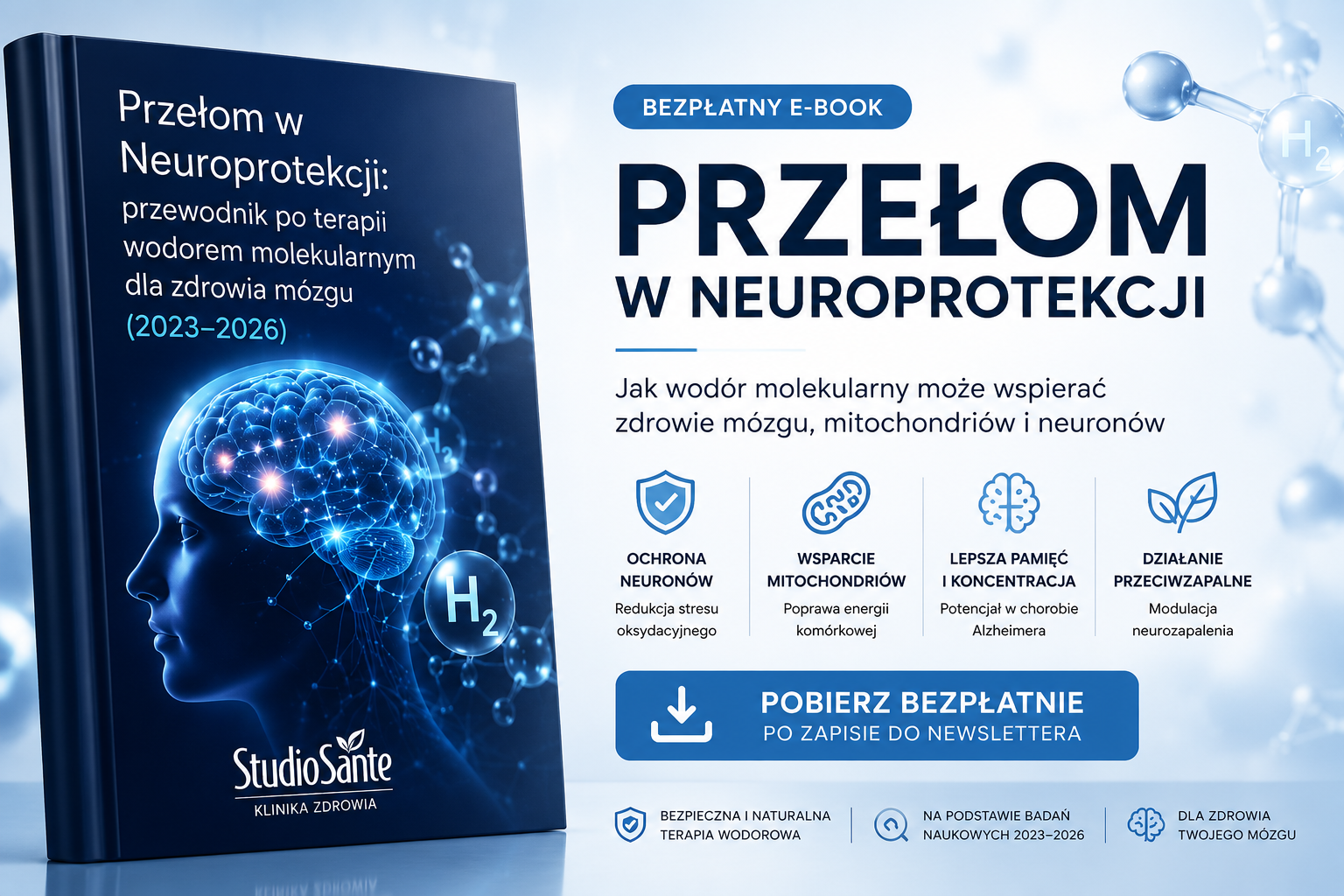 Wodór molekularny a mózg - bezpłatny ebook